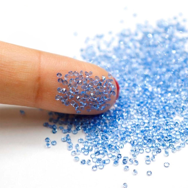 1.2 mm Pointed Back Faceted Rhinestone Gem Crystals