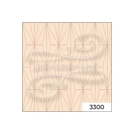 Jose Geometric Trellis with Grass Cloth Texture  - Wheat - Dollhouse Wallpaper