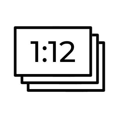 One Inch Scale Wallpaper - 6 Sheets