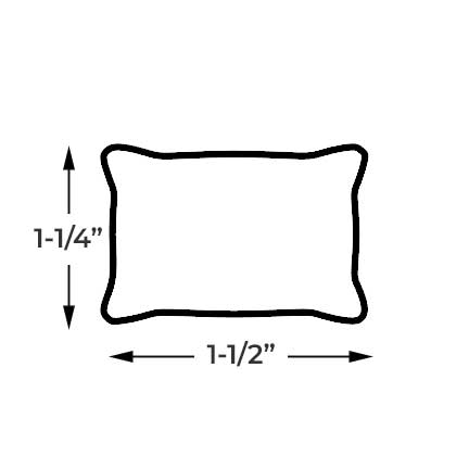 dollhouse rectangle pillow dimensions
