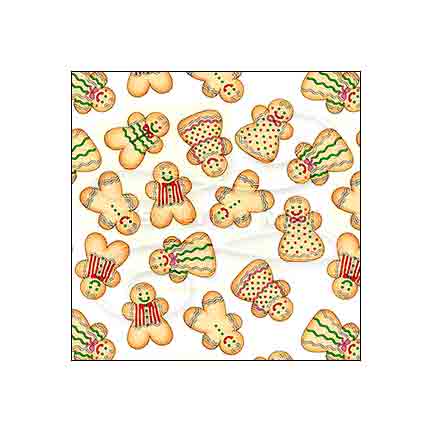 Lebkuchenmännchen zu Weihnachten - Puppenhaus-Tapete