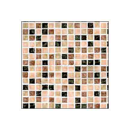 black and brown mosaic dollhouse wallpaper #color_black