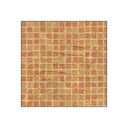 brownish yellow mosaic dollhouse wallpaper #color_goldenrod