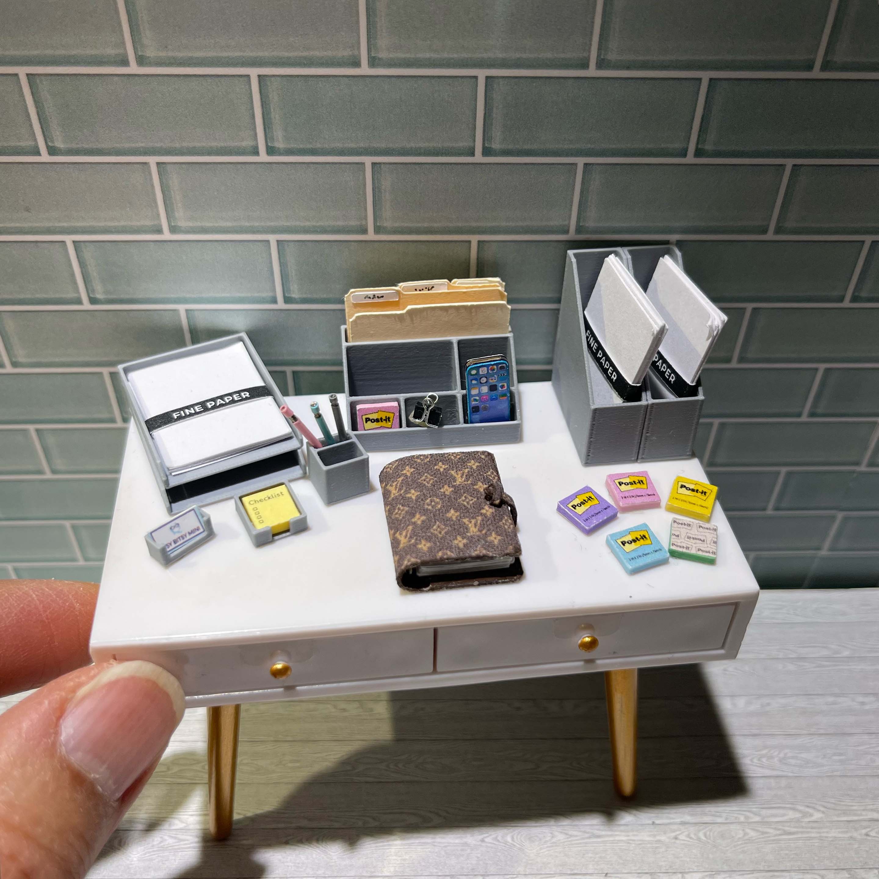 Desk Organizer - Dollhouse Miniature - 1:12