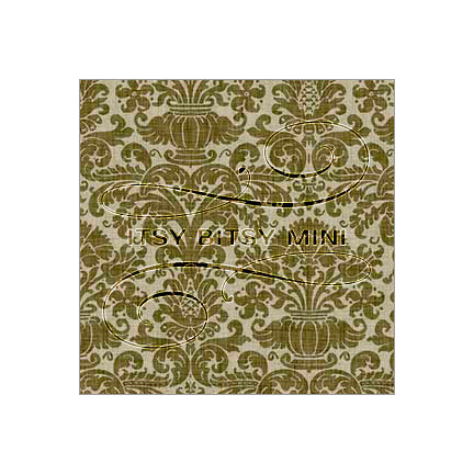 olive-victorian-damask-dollhouse-wallpaper-swatch #color_olive