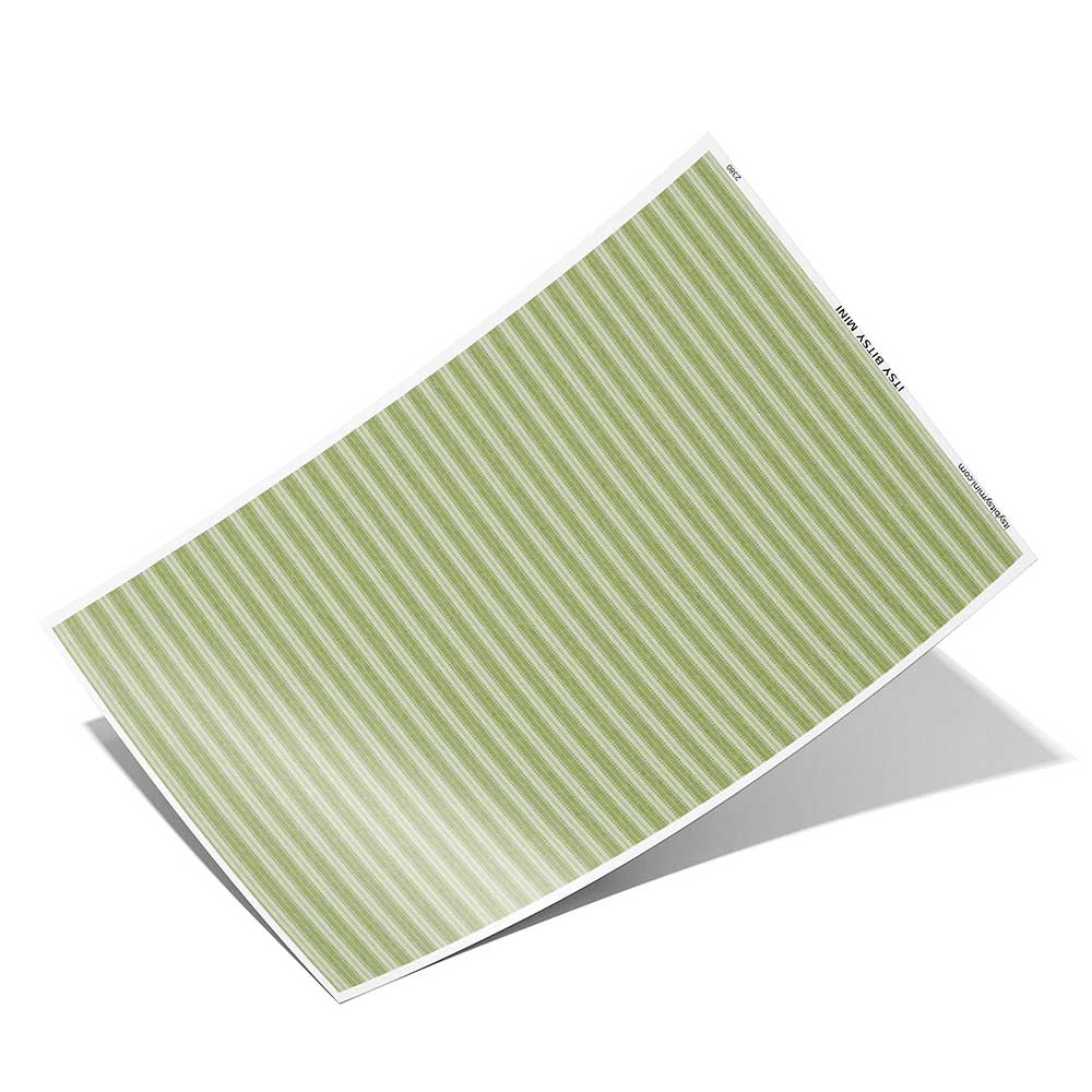 green-linen-stripe-dollhouse-wallpaper-full-sheet #color_darkolivegreen