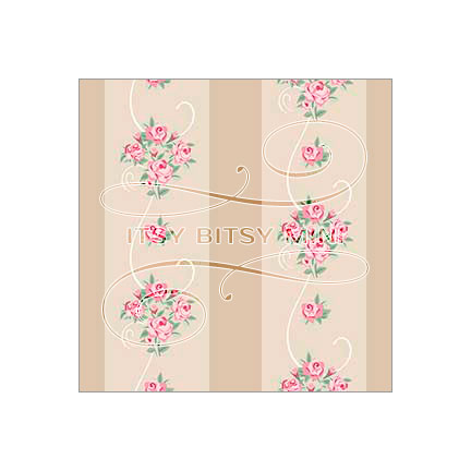 beige-rose-stripe-dollhouse-wallpaper #color_beige