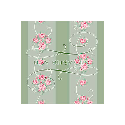 olive-rose-stripe-dollhouse-wallpaper #color_darkseagreen