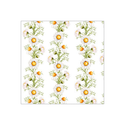 Daisy Floral Stripe - Dollhouse Wallpaper