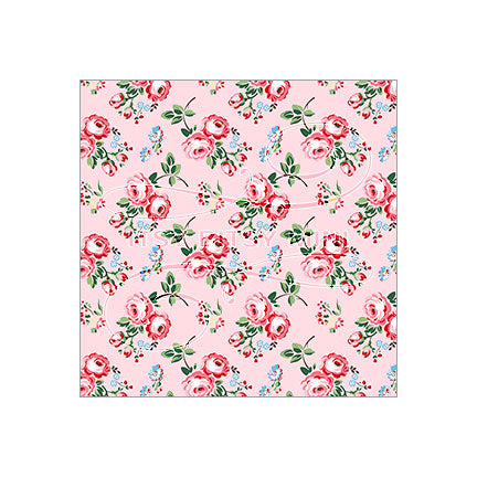 pink white cottage rose bouquet dollhouse wallpaper #color_pink