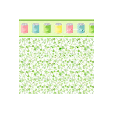 green-pin-spool-border-dollhouse-wallpaper#color_yellowgreen