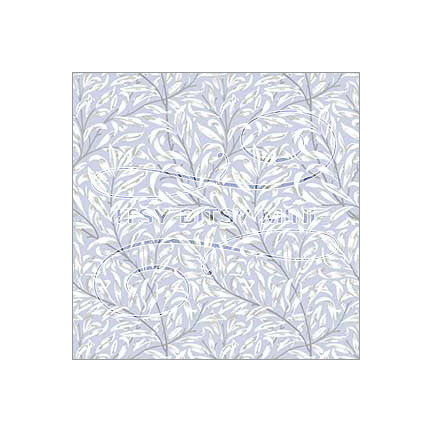 blue-willow-bough-william-morris-dollhouse-wallpaper #color_cornflowerblue