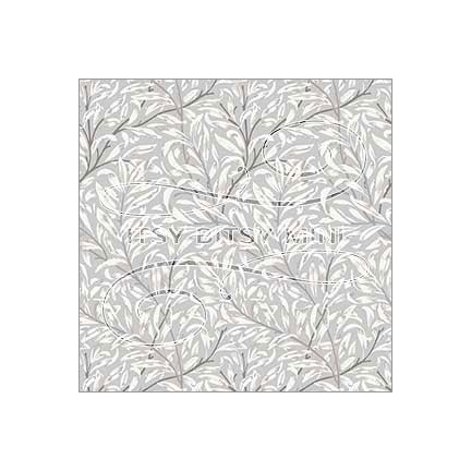 gray-willow-bough-william-morris-dollhouse-wallpaper #color_gray