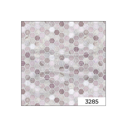 pink hexagon tile dollhouse wallpaper sample#color_pink