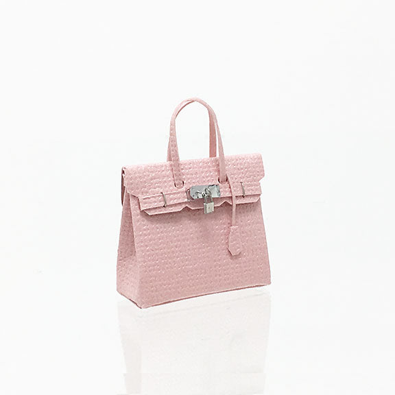 Rosa Sakura Birkli Handtasche Puppenhaus Miniatur