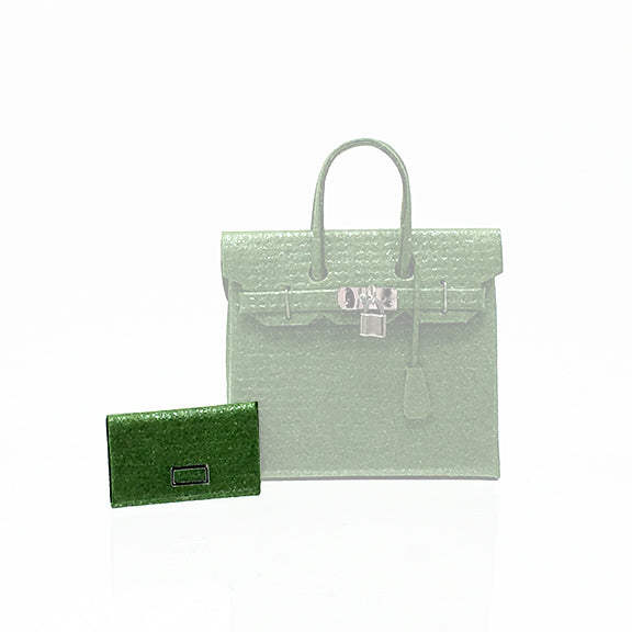 emerald-green-designer-dollhouse-miniature-wallet