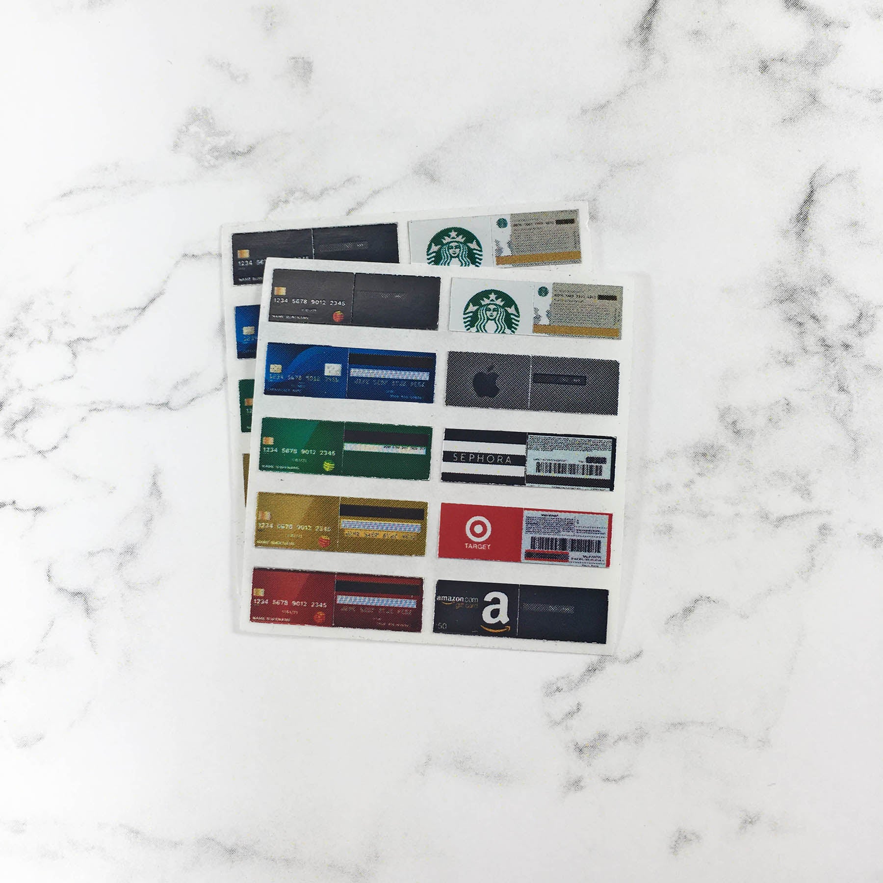dollhouse miniature credit card