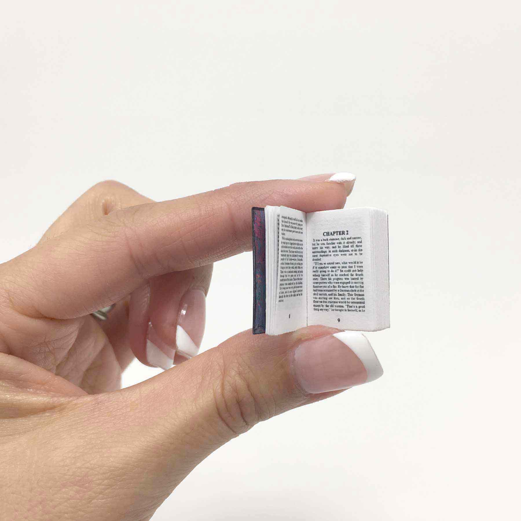 Dollhouse Micro Miniature Book with Readable Pages