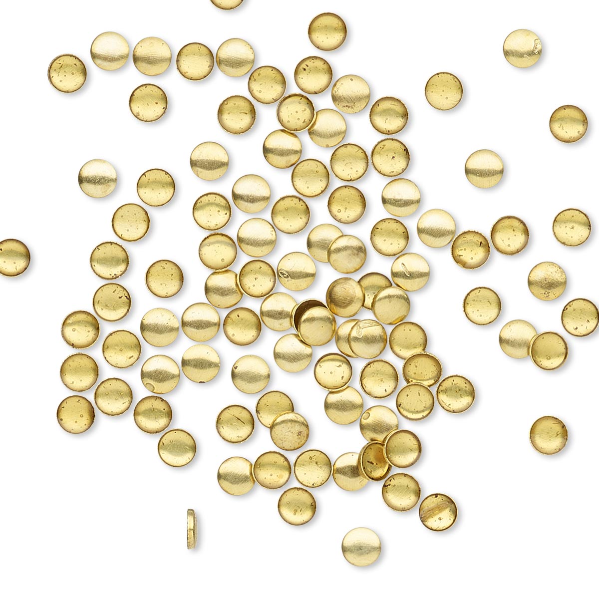 2mm gold round dome flat back hot fix stud scatter