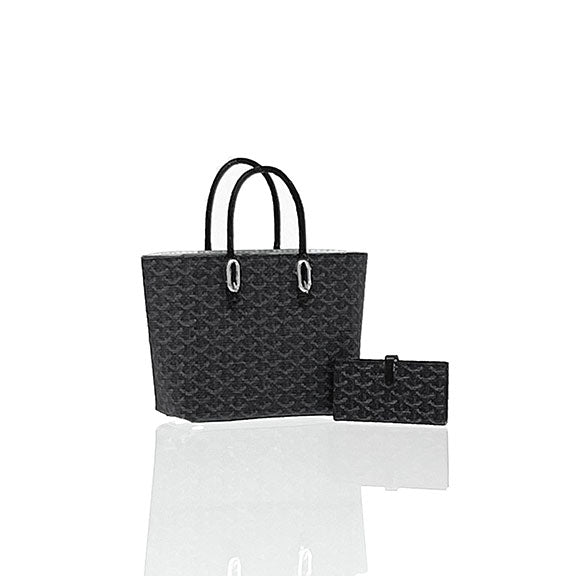 Schwarze Gigi Handtasche PuppenhausMiniatur