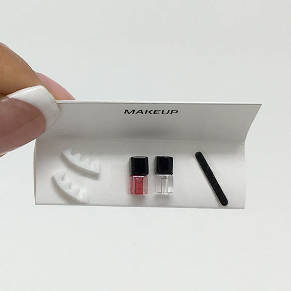 Red Pedicure Nail Polish Toenail Separators Dollhouse Makeup