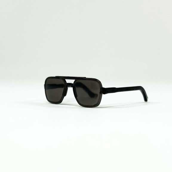 Schwarze Navigator-Pilotensonnenbrille - Maßstab 1:6