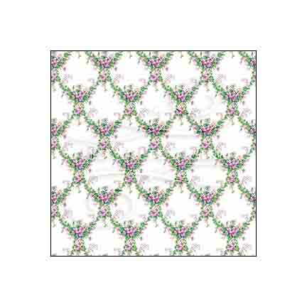 purple lily floral trellis dollhouse wallpaper #color_purple