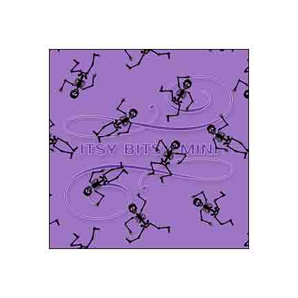 purple-halloween-skeletons-dollhouse-wallpaper #color_purple