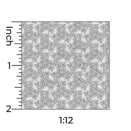 gold leaves dollhouse wallpaper ruler