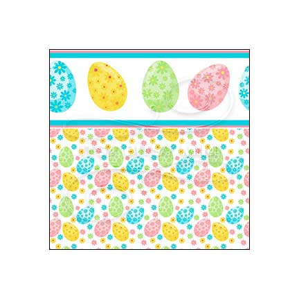Easter Egg Toss Border -  Dollhouse Wallpaper