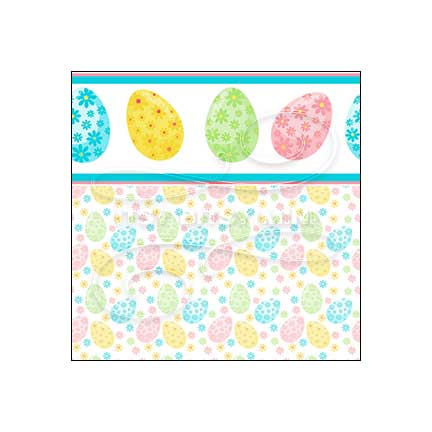Easter Egg Toss Border -  Dollhouse Wallpaper