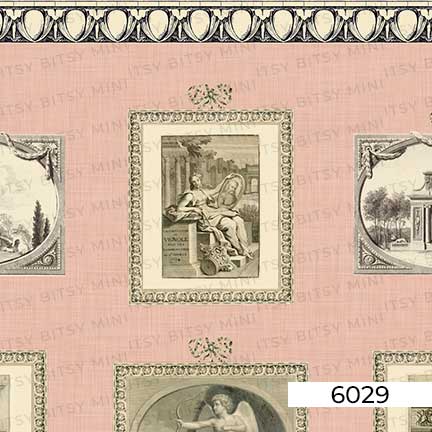 light-salmon-print-room-dollhouse-wallpaper #color_lightsalmon