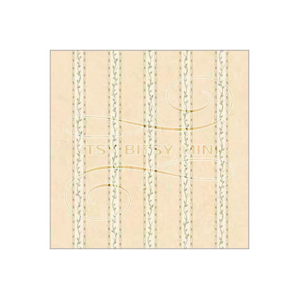 Vine Stripe - Dollhouse Wallpaper