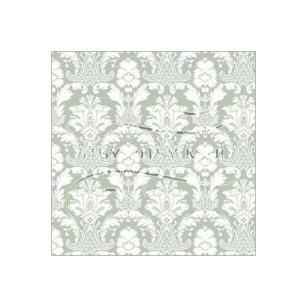 dark green damask peel-and-stick miniature dollhouse wallpaper 1:12 scale #color_darkseagreen