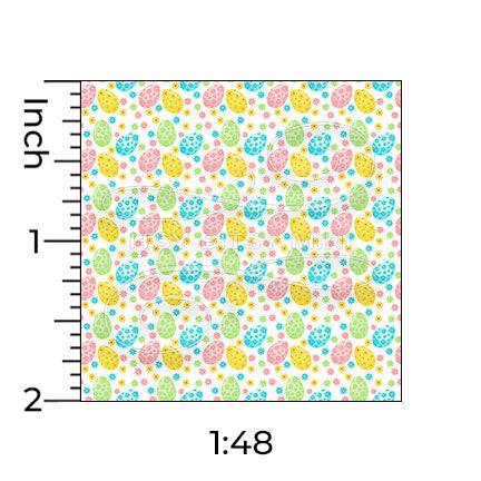 Easter Egg Toss -  Dollhouse Wallpaper