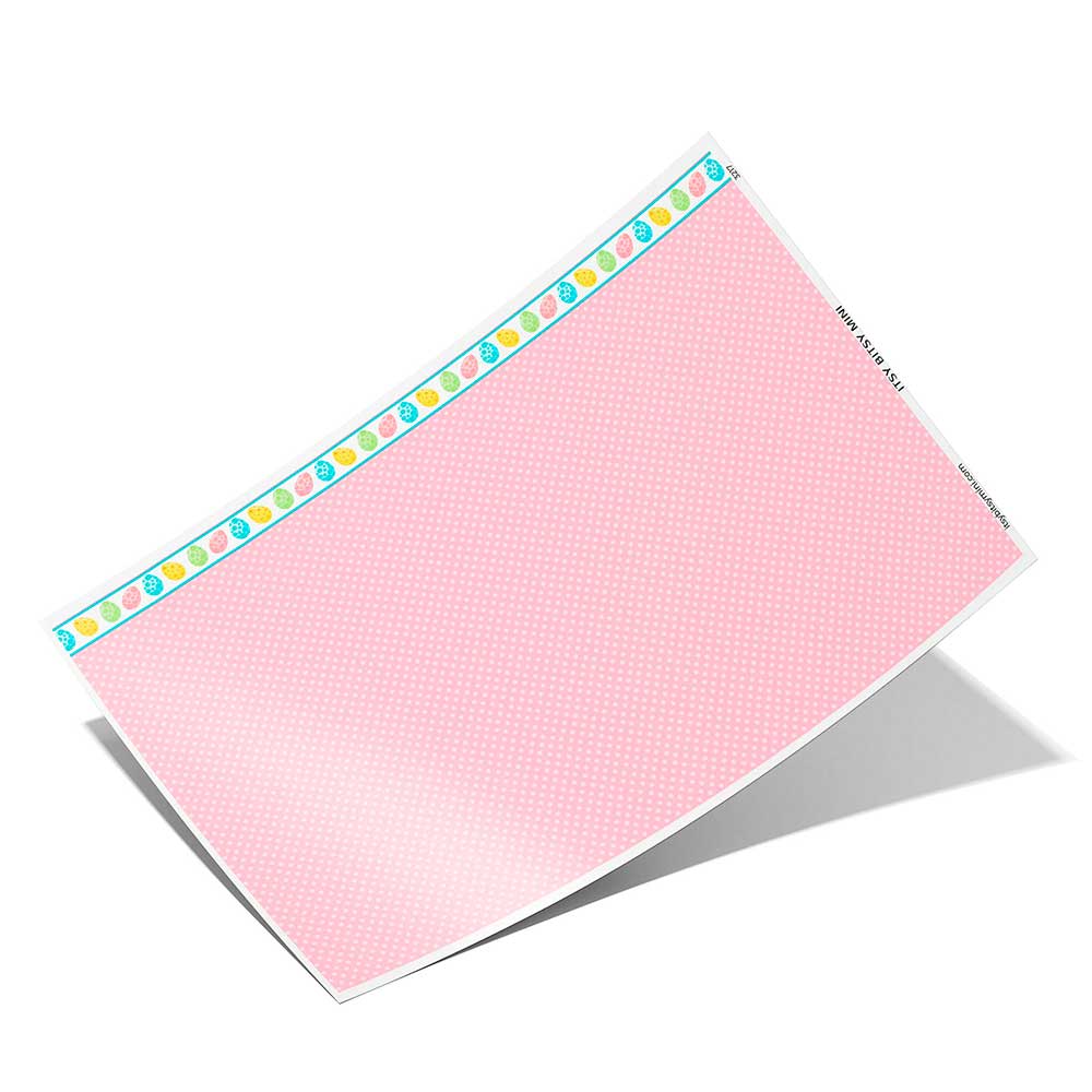 easter-egg-polka-dot-dollhouse-wallpaper-pink full sheet #color_pink