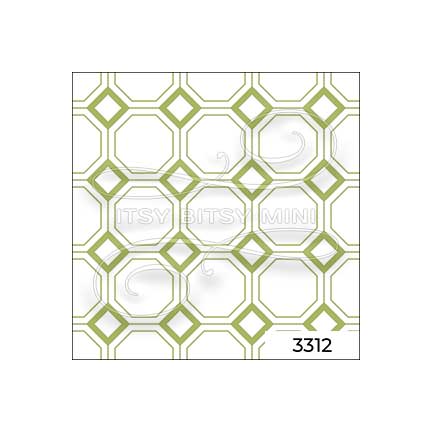 lime green octagon tile dollhouse wallpaper#color_yellowgreen