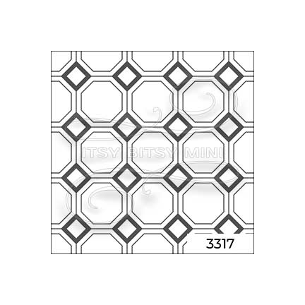 dark gray octagon tile dollhouse wallpaper#color_darkgray