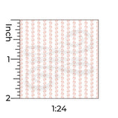 Mini Ruler Print Leaf Stripe | Dollhouse Wallpaper | Itsy Bitsy Mini