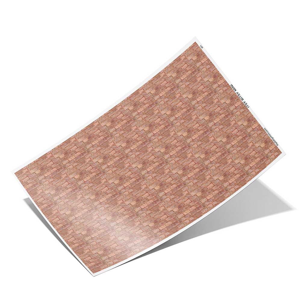 brown brick dollhouse wallpaper full sheet #color_brown