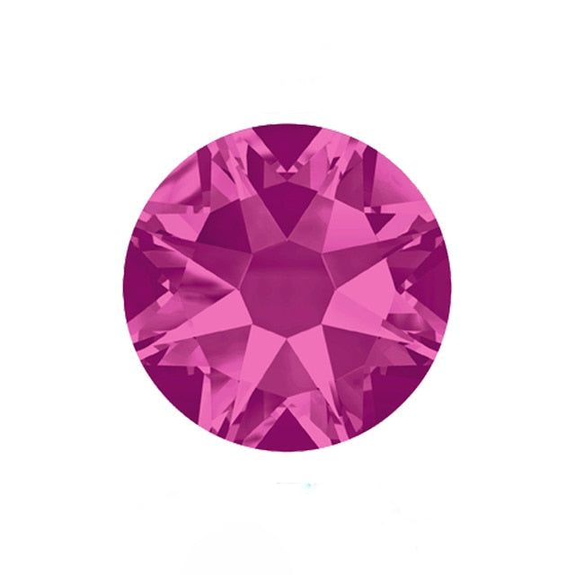 Deep-Pink-Itsy-Bitsy-Mini-Small-Non-Hotfix-Crystal-Rhinestones#color_Fuchsia