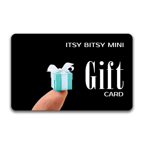 Black Itsy Bitsy Mini Gift Card