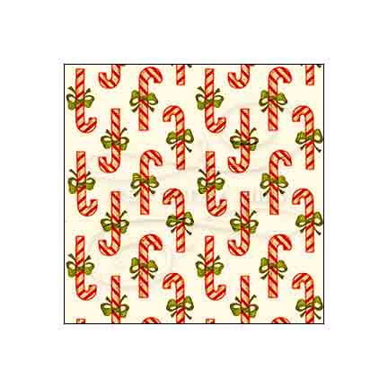 Christmas Candy Cane - Dollhouse Wallpaper
