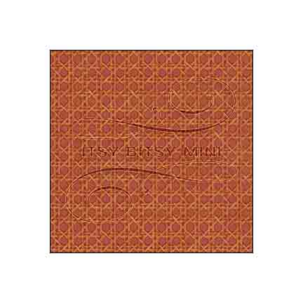 Burgundy brown woven cane dollhouse wallpaper #color_indianred