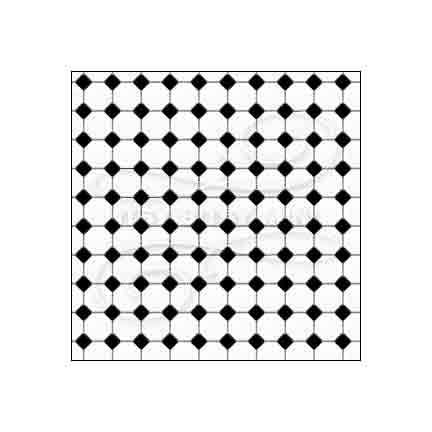 Metro Hexagon Tile - Dollhouse Wallpaper