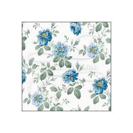 blue rose floral dollhouse wallpaper#color_cornflowerblue