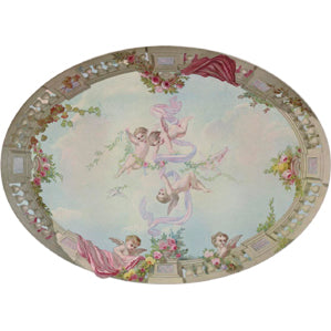 Angel Cupid Sky Dollhouse Ceiling Mural - Wallpaper