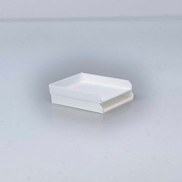 Paper Tray Set of 2 - Dollhouse Miniature - 1:12