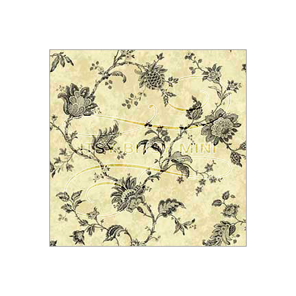 Jacobean Floral Vine - Dollhouse Wallpaper