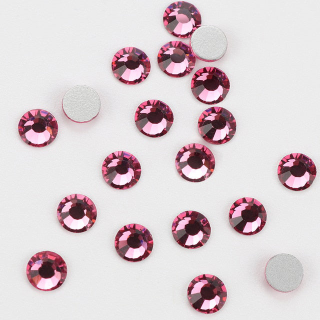 1mm-pink-flat-back-rhinestone-gem-crystal